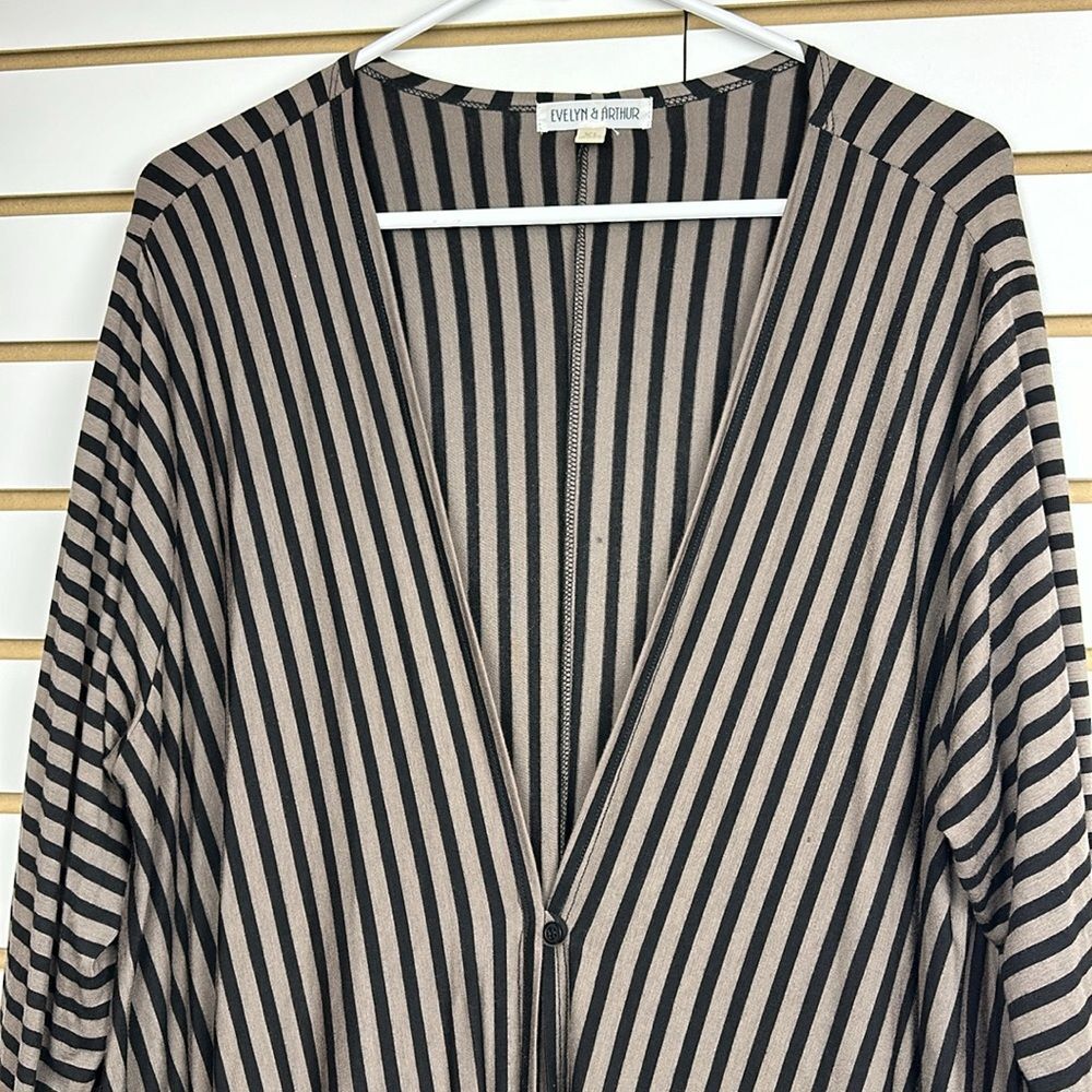 Evelyn Arthur Comfy Women Black Long Sleeve Cardigan Sx XL - Picture 3 of 7